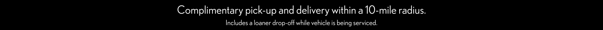 Service By Lexus Complimentary Drop Off