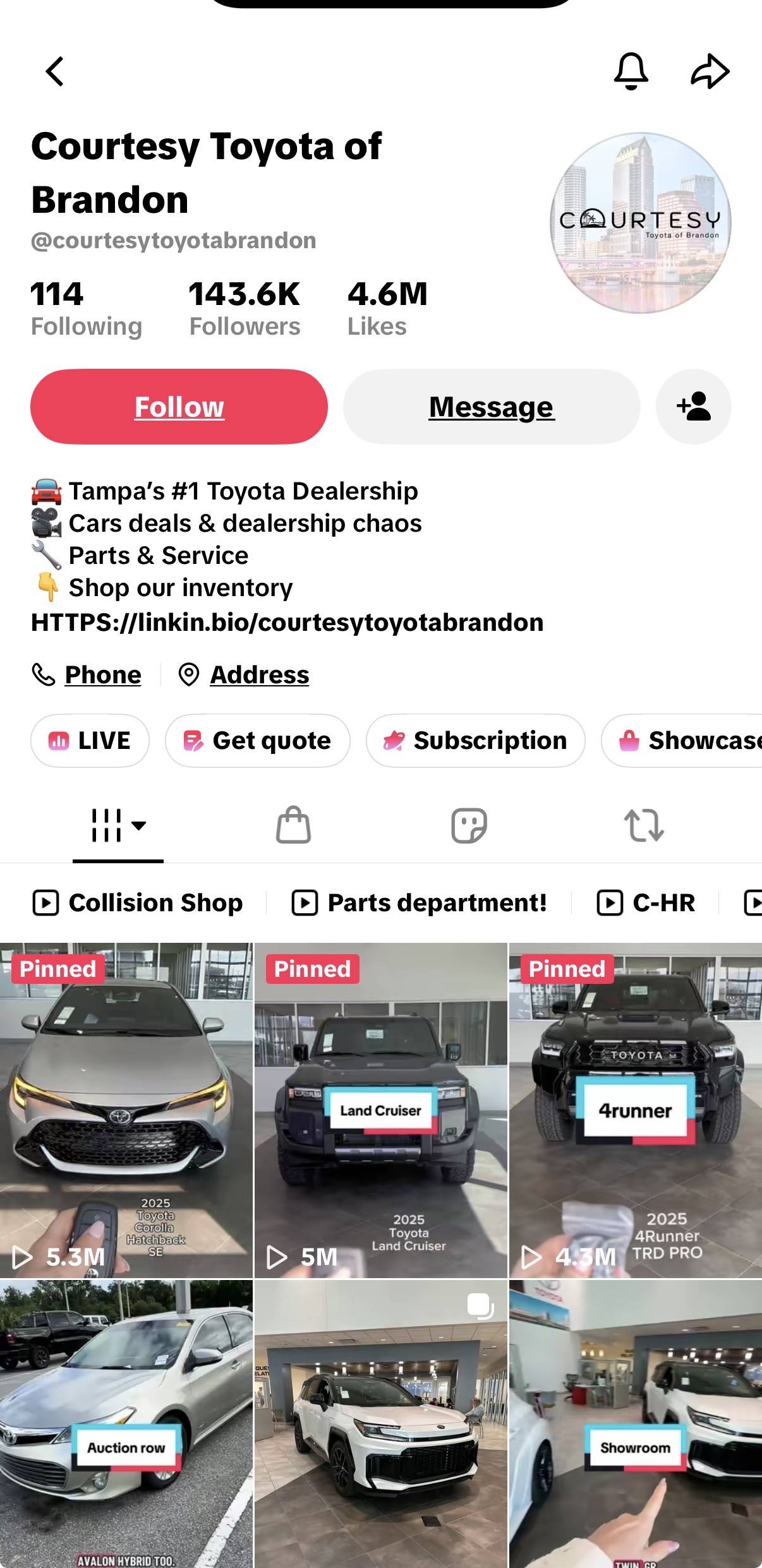 Courtesy Toyota TikTok