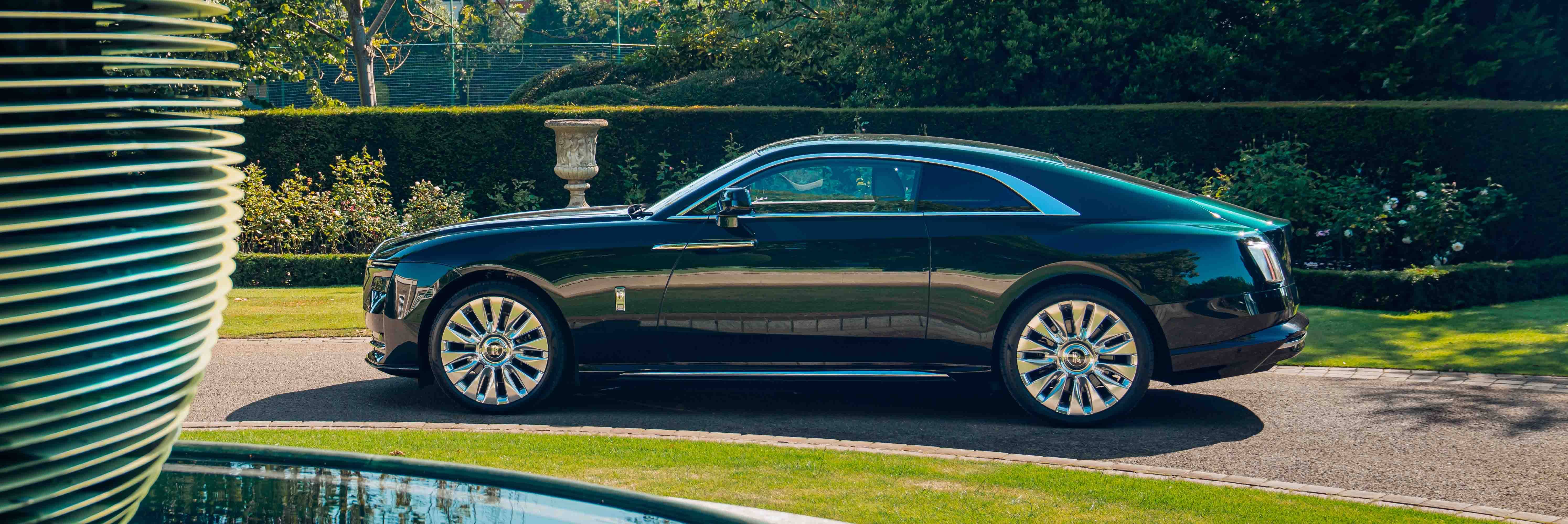 Exterior shot of a Rolls-Royce vehicle.