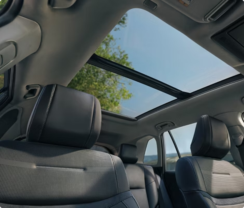 Limited interior shown in Black SofTex® trim. Prototype shown with options.