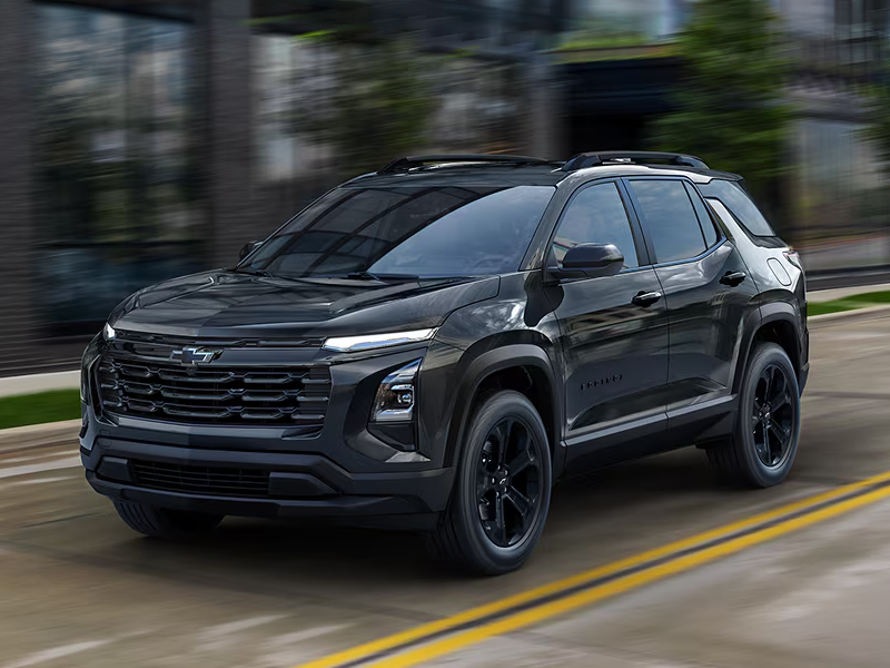Sterling Gray Metallic 2027 Chevrolet Equinox driving