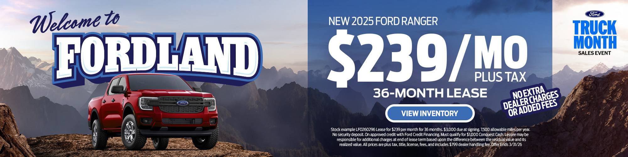 Ford Ranger Offer | Larry H. Miller Ford Lakewood