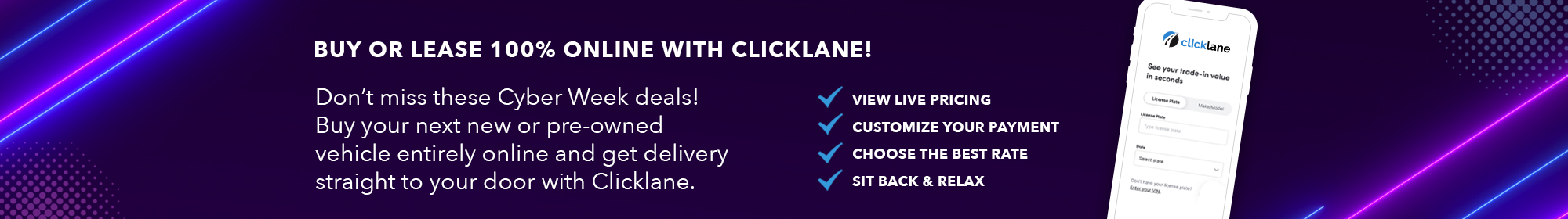 Clicklane Online Car Buying