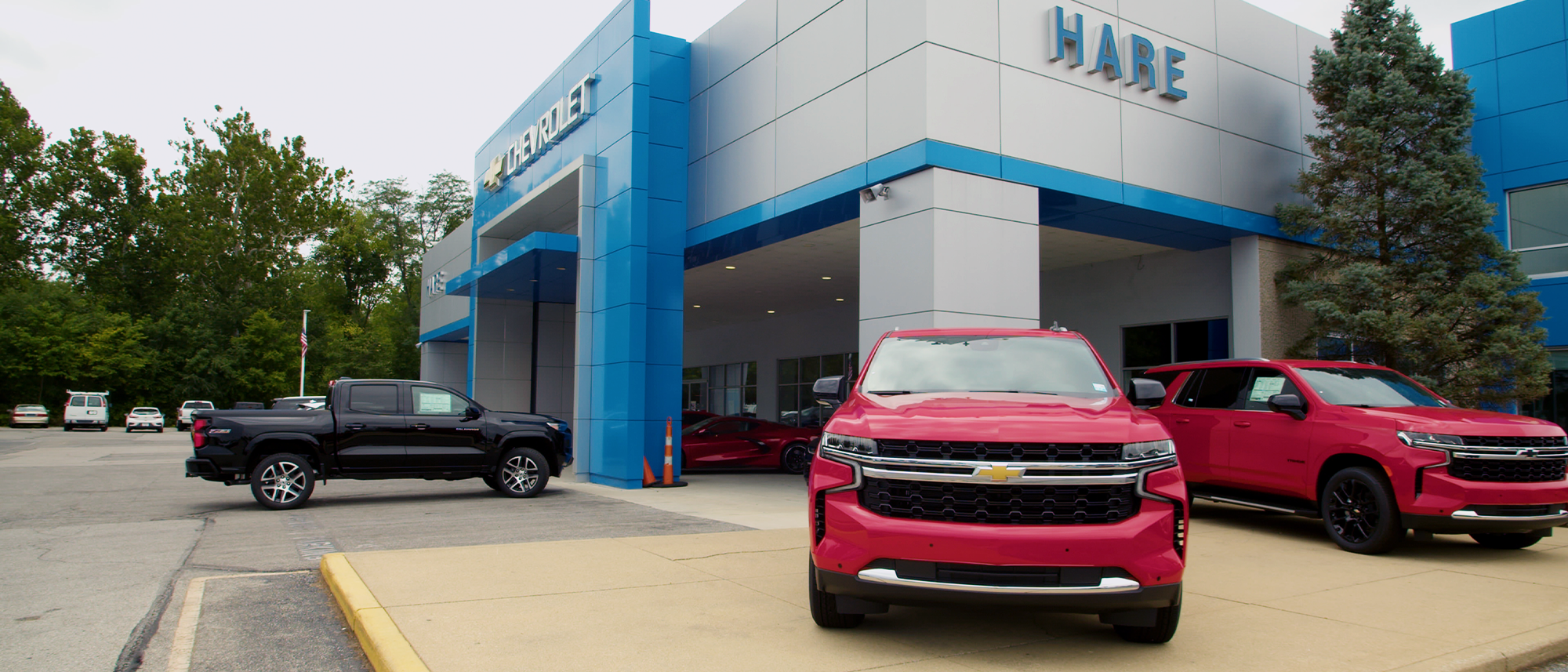 Hare Chevrolet dealership exterior in Noblesville, Indiana