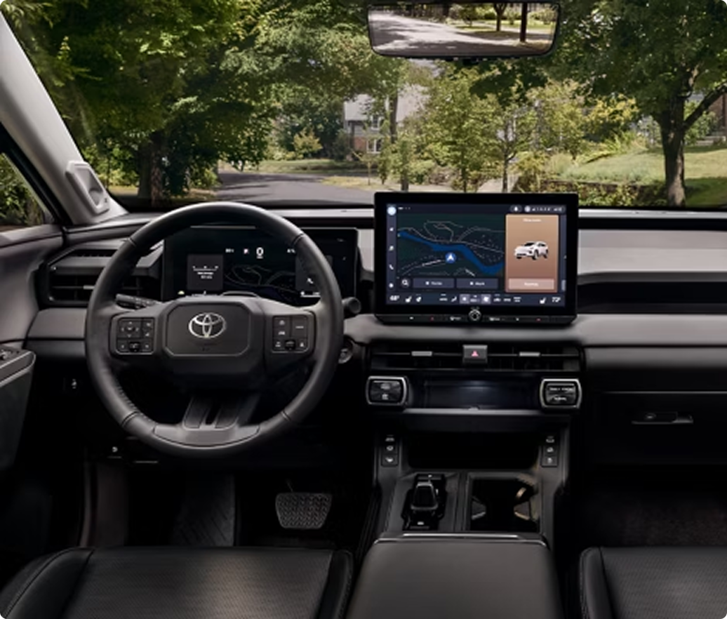 Limited interior shown in Black SofTex® trim. Prototype shown.