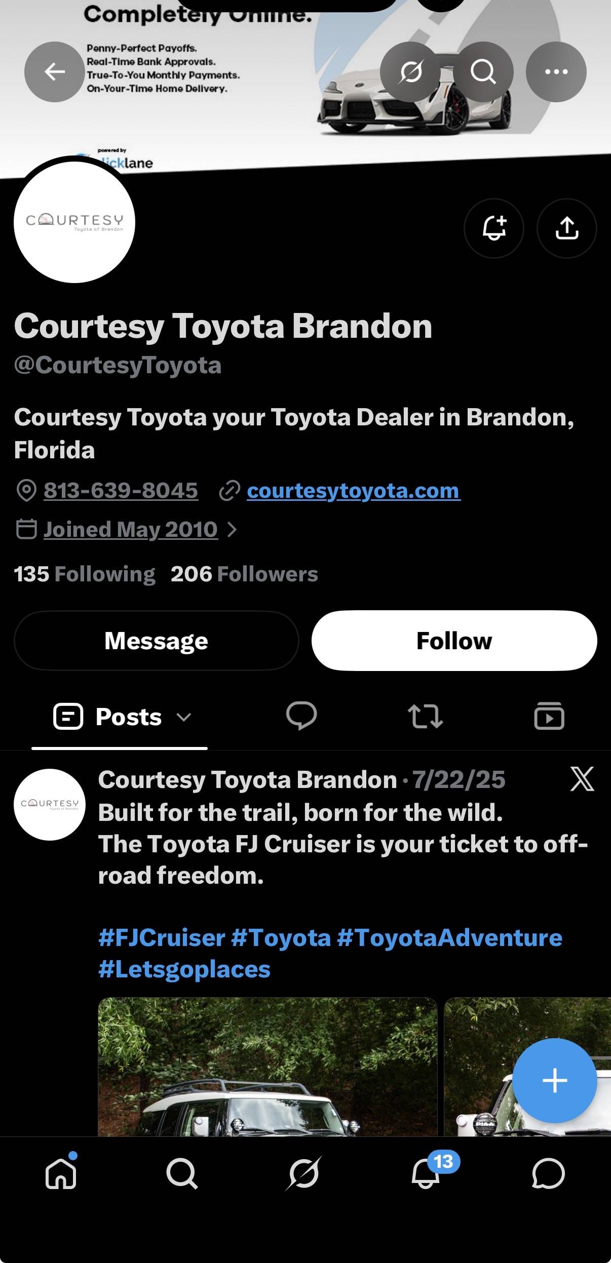 Courtesy Toyota X